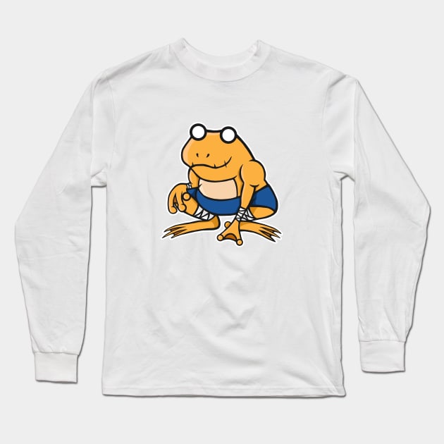 Orange frog - Ruckus Long Sleeve T-Shirt by urufangu